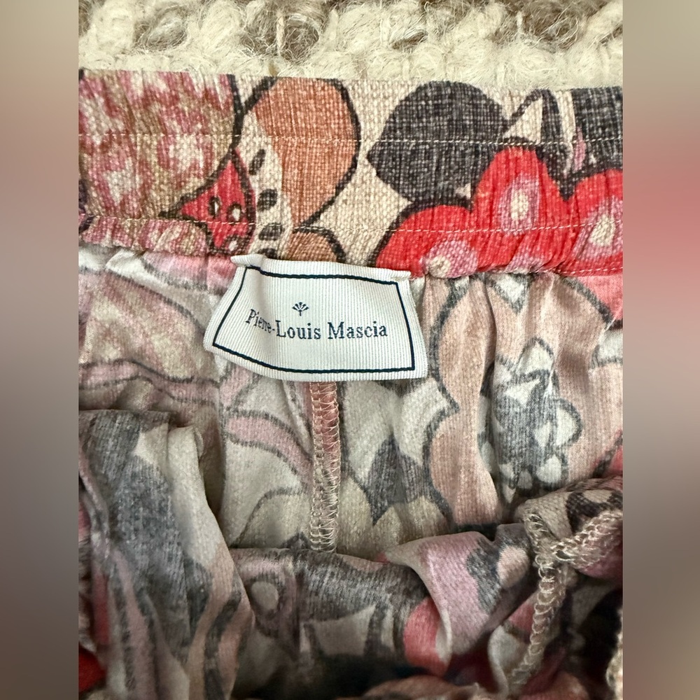 Pierre Louis Masica Silk Wide Leg Pants - Picture 2 of 5